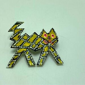 Pluto Hand Made Tin Cat Pin